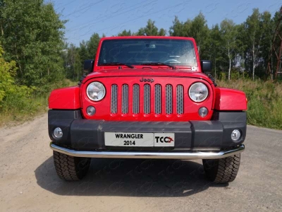 Защита переднего бампера 60 мм ТСС для Jeep Wrangler 5D 2010-2018