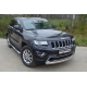 Защита передняя овальная короткая 75-42 мм ТСС для Jeep Grand Cherokee 2013-2021