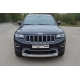 Защита передняя овальная короткая 75-42 мм ТСС для Jeep Grand Cherokee 2013-2021