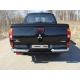 Защита заднего бампера уголки 76 мм ТСС для Mitsubishi L200 2014-2015