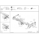 Фаркоп оцинкованный Galia шар A на седан для Chevrolet Aveo 2012-2015