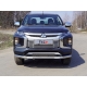 Решётка радиатора нижняя 16 мм ТСС для Mitsubishi L200 2019-2021