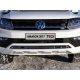 Накладка решётки радиатора 12 мм ТСС для Volkswagen Amarok 2016-2021