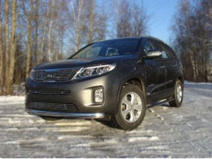 Накладка решётки радиатора нижняя 12 мм для Kia Sorento № KIASOR12-12