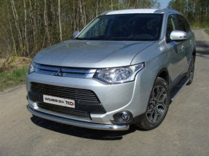 Накладка решётки радиатора нижняя 12 мм для Mitsubishi Outlander № MITOUT14-04