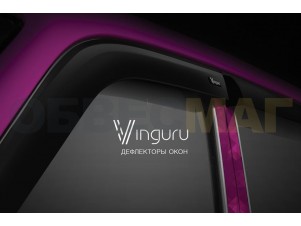 Дефлекторы окон Vinguru 4 штуки на седан для Hyundai Solaris № AFV24011