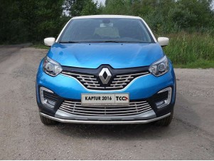 Накладка решётки радиатора верхняя 16 мм для Renault Kaptur № RENKAP16-03